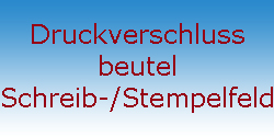 DV-Beutel mit Schreib-/Stempelfeld
